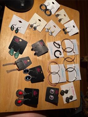 0205) 17 pairs mixed lot earrings